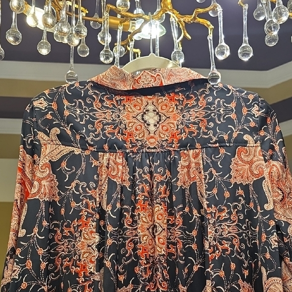 Free People Asymmetrical Dress in Red and Black - Picture 8 of 16